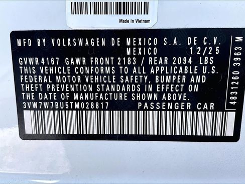 New 2026 Volkswagen Jetta SE image 18