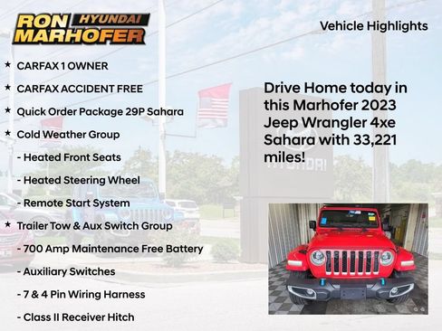 Used 2023 Jeep Wrangler Unlimited Sahara w/ Cold Weather Group AWD/4WD image 9