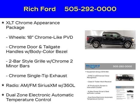 Certified 2023 Ford F150 XLT w/ Equipment Group 301A Mid AWD/4WD image 44