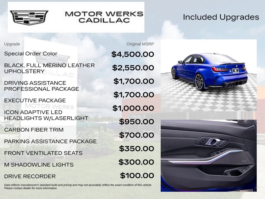 Used 2024 BMW M3 Competition w/ Executive Package AWD/4WD image 8