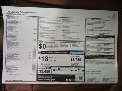 New 2026 BMW X7 M60i AWD/4WD image 27