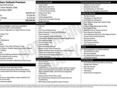 Certified 2023 Subaru Outback Premium image 27