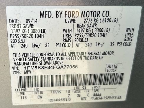 Used 2015 Ford Explorer Limited w/ Equipment Group 302A AWD/4WD image 32