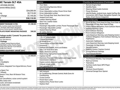 Used 2021 GMC Terrain SLT w/ Infotainment Package II AWD/4WD image 17