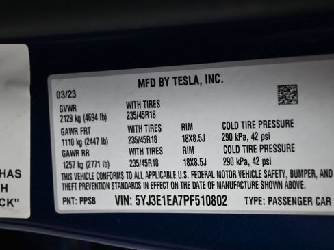 Used 2023 Tesla Model 3 Standard Range RWD image 6
