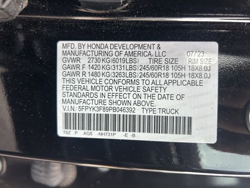 Used 2023 Honda Ridgeline Black Edition image 24