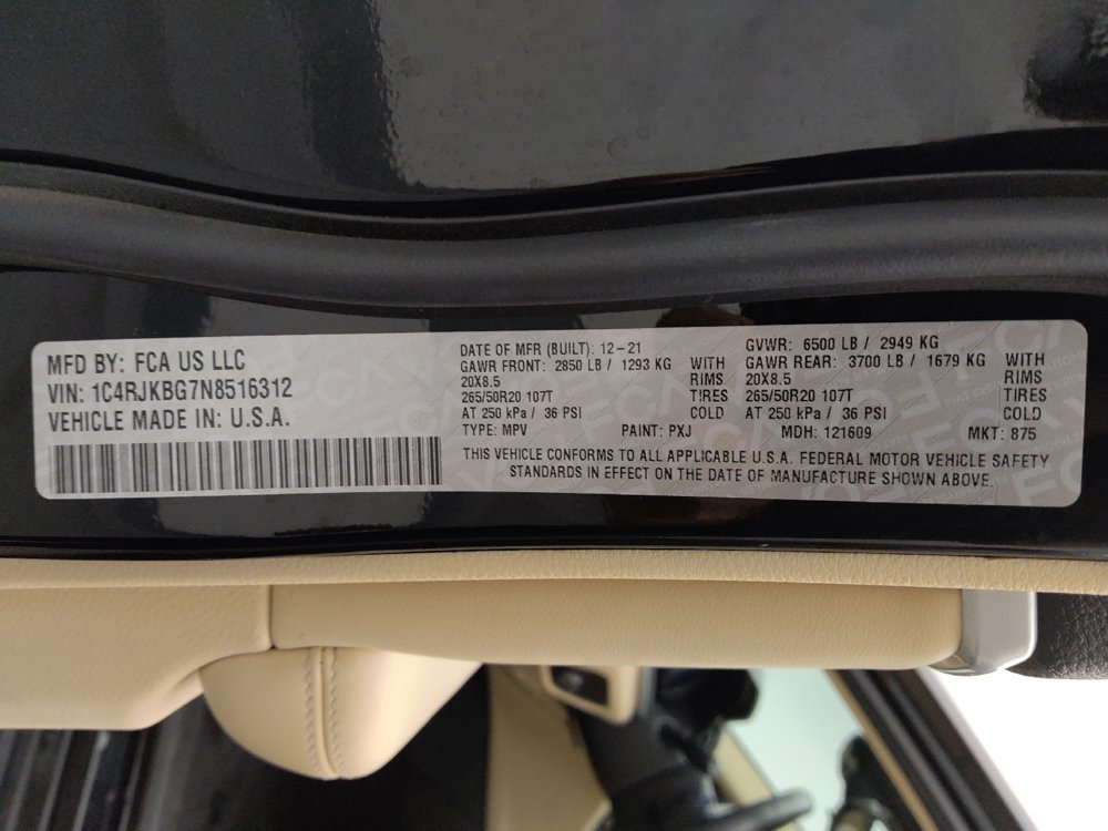 Used 2022 Jeep Grand Cherokee L Limited AWD/4WD image 33