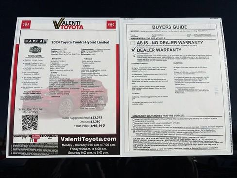 Used 2024 Toyota Tundra Limited image 39