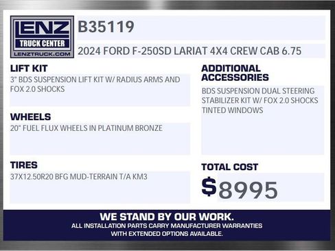 Used 2024 Ford F250 Lariat w/ Black Appearance Package image 2