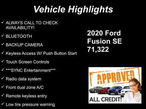 Used 2020 Ford Fusion SE FWD image 9