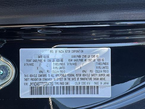 New 2026 MAZDA MX-5 Miata Sport w/ Weather Package RWD image 20