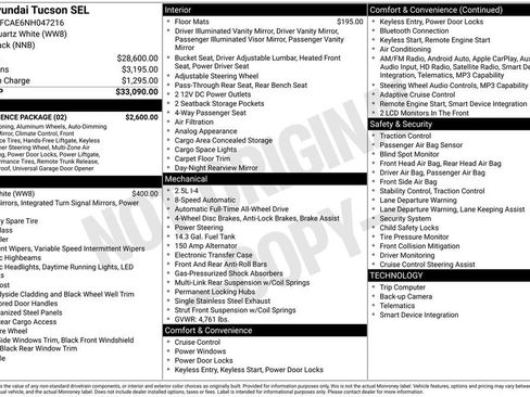 Used 2022 Hyundai Tucson SEL w/ Convenience Package image 32