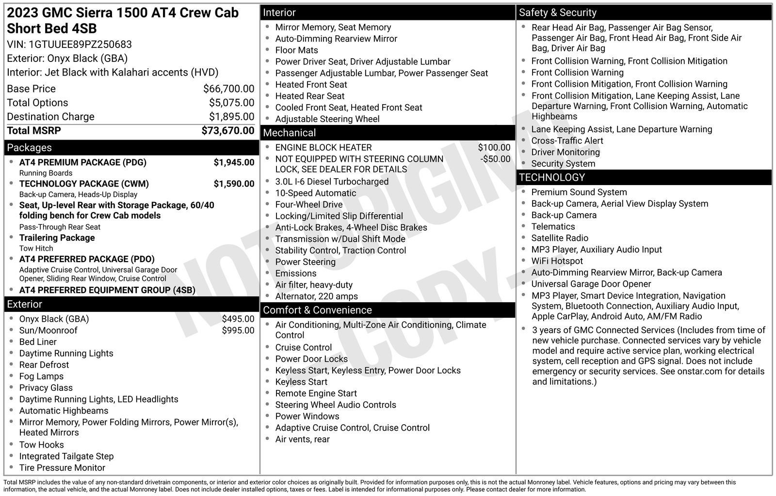 Used 2023 GMC Sierra 1500 AT4 w/ AT4 Premium Package AWD/4WD image 30