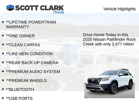 Used 2025 Nissan Pathfinder Rock Creek AWD/4WD image 11