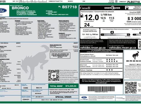 Used 2023 Ford Bronco Outer Banks AWD/4WD image 2