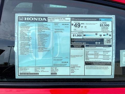 New 2026 Honda Civic Sport Touring image 19