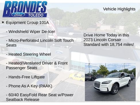 Used 2023 Lincoln Corsair AWD w/ Equipment Group 101A image 12