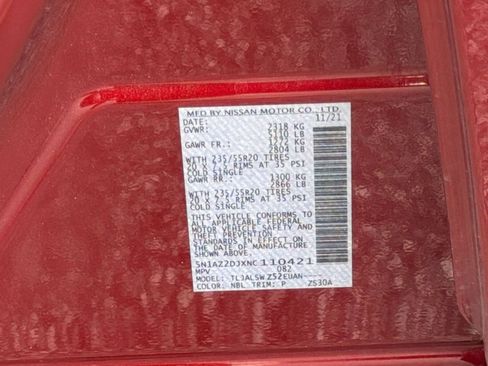 Used 2022 Nissan Murano Platinum w/ Cargo Package FWD image 23