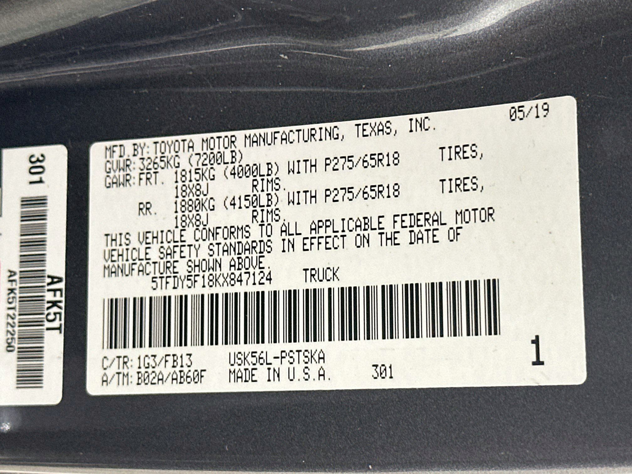 Used 2019 Toyota Tundra SR5 AWD/4WD image 12