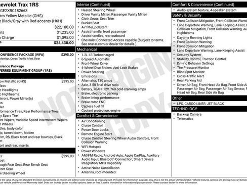 Certified 2024 Chevrolet Trax RS w/ Driver Confidence Package FWD image 7