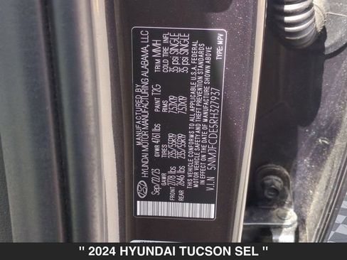 Used 2024 Hyundai Tucson SEL w/ Convenience Package AWD/4WD image 36