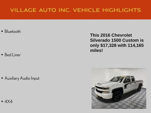 Used 2016 Chevrolet Silverado 1500 Custom w/ Rally 1 Edition image 14
