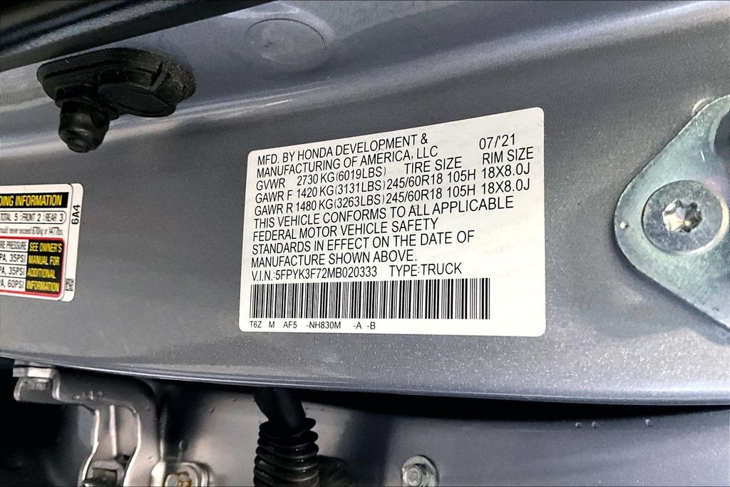 Used 2021 Honda Ridgeline RTL-E image 20