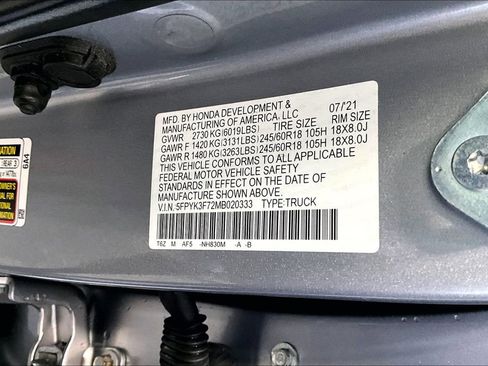 Used 2021 Honda Ridgeline RTL-E image 20