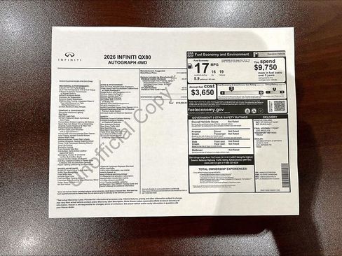 New 2026 INFINITI QX80 Autograph image 41