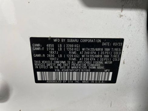Used 2023 Subaru Outback Touring w/ Tech Package 3 AWD/4WD image 30