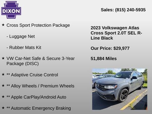 Used 2023 Volkswagen Atlas Cross Sport SEL R-Line AWD/4WD image 4