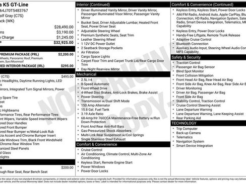 New 2026 Kia K5 GT-Line w/ GT-Line Premium Package FWD image 6
