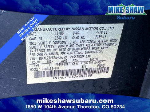 Used 2007 Nissan Altima 2.5 S w/ Emergency Aid Pkg image 30