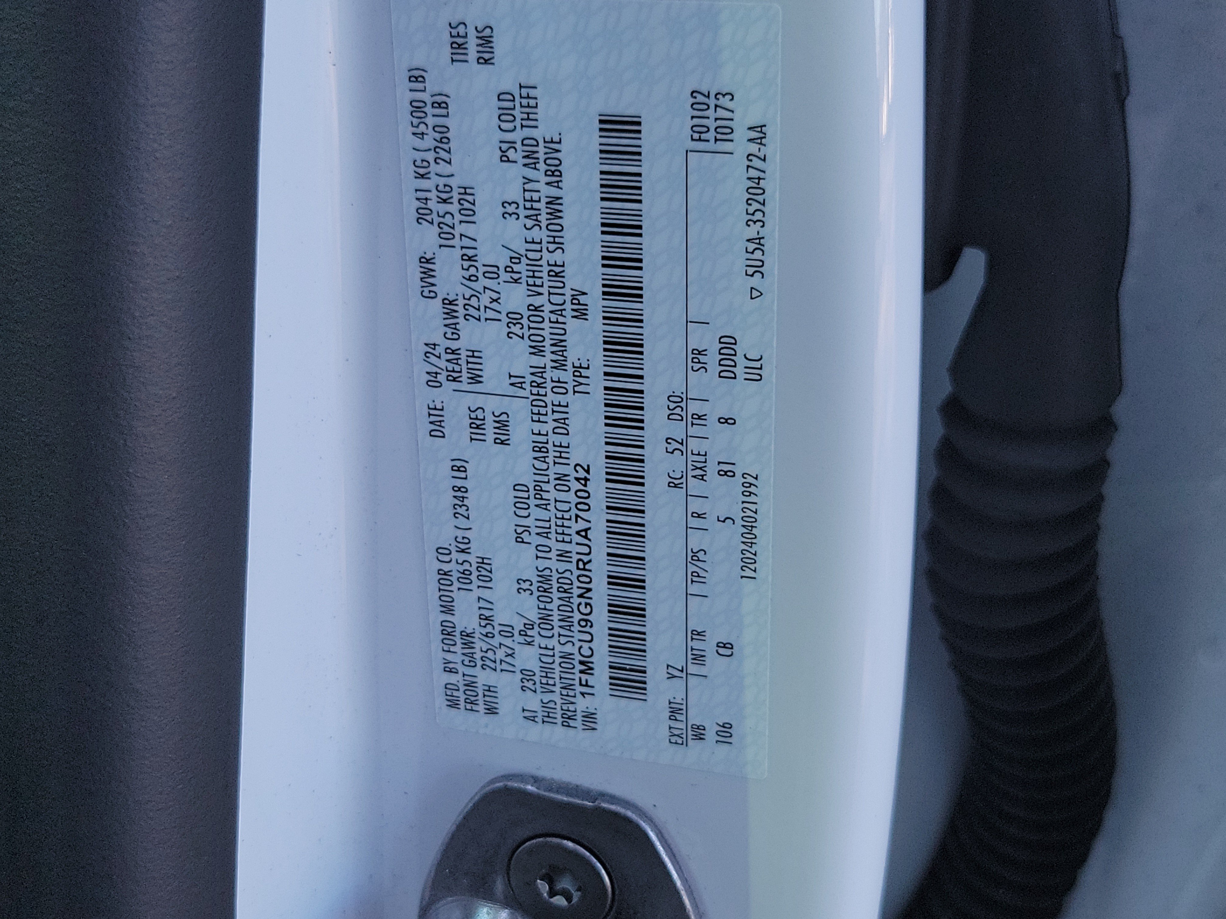 Used 2024 Ford Escape Active w/ Tech Pack #1 AWD/4WD image 33