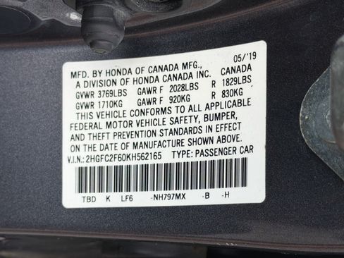 Used 2019 Honda Civic LX image 38