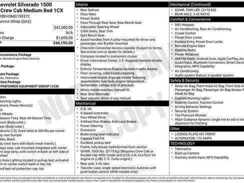 Used 2021 Chevrolet Silverado 1500 Custom image 8