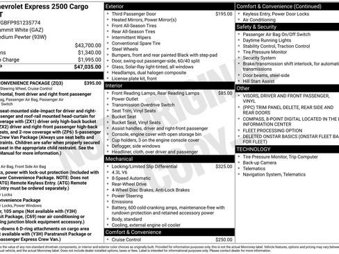 Used 2025 Chevrolet Express 2500 Extended w/ Driver Convenience Package image 11