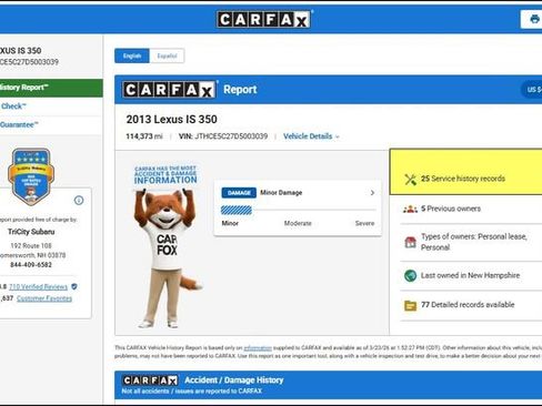 Used 2013 Lexus IS 350 AWD w/ Luxury Plus Pkg Value Edition image 6