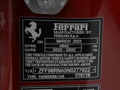 Certified 2022 Ferrari Roma RWD image 20