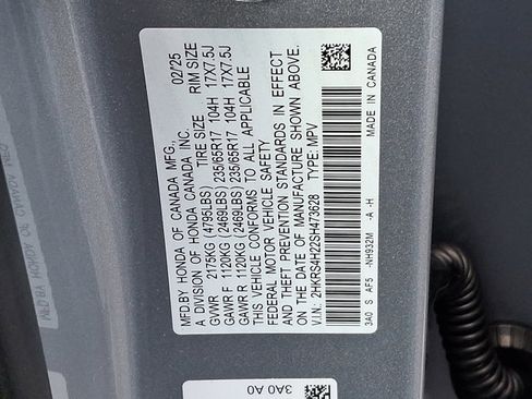 Certified 2025 Honda CR-V LX image 27