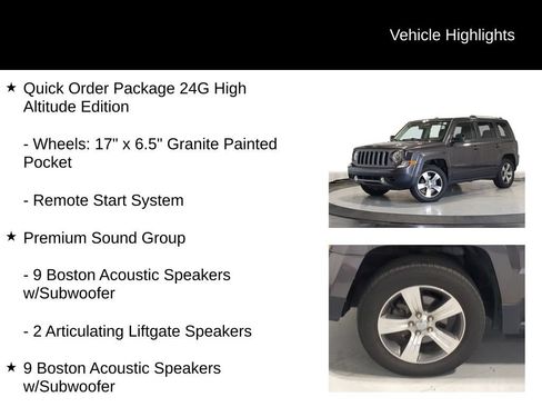 Used 2017 Jeep Patriot High Altitude FWD image 13