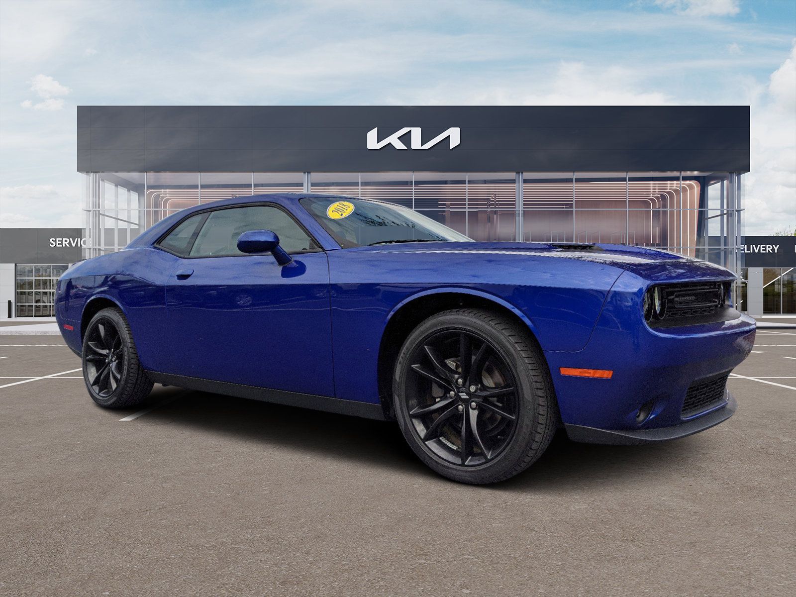 Used 2018 Dodge Challenger SXT w/ Blacktop Package RWD image 1