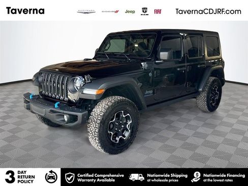 Used 2023 Jeep Wrangler Unlimited Rubicon 4xe w/ Steel Bumper Group image 1