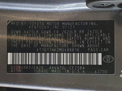 Used 2021 Toyota Camry SE FWD image 33