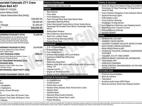 Used 2023 Chevrolet Colorado Z71 w/ Z71 Convenience Package 2 image 48