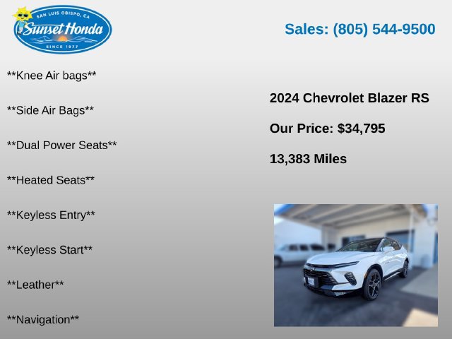 Used 2024 Chevrolet Blazer RS FWD image 6