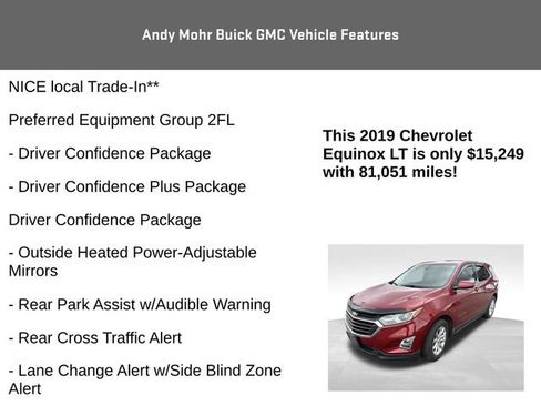 Used 2019 Chevrolet Equinox LT w/ Driver Convenience Package FWD image 4