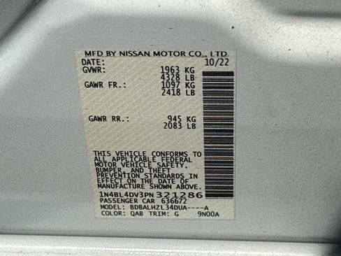 Used 2023 Nissan Altima 2.5 SV FWD image 22