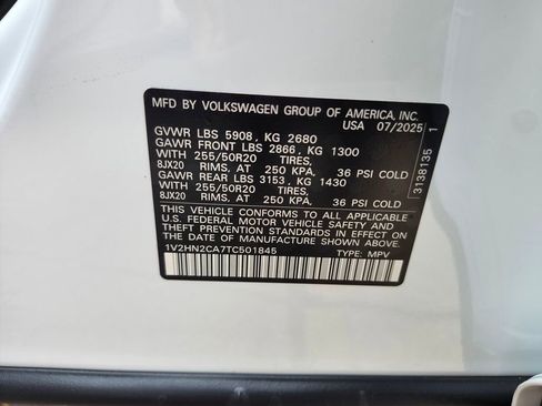 New 2026 Volkswagen Atlas SE image 12