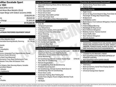 Certified 2023 Cadillac Escalade Sport Platinum image 18
